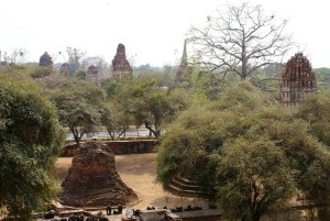 View from the ruins of Wat Ratcha Burana, Ayutthaya
