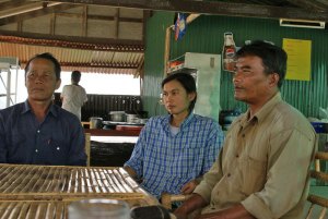 Farmers from Naku village - Somnuk Sanksem, Yaowaluck Sukseeleang, and Pattapee Poungsuwan