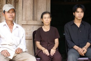 Mr Nguyen Chap, Mrs Nguyen Thi Cam, their son Mr Nguyen Xuan Thoi