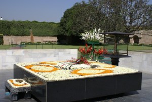 Rajgat, site of Gandhi's cremation. We must be the change we wish to see