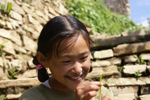 Alisha Gurung, 10 years old, eldest child of Kisam and Ratna. A strong young tree, a potential future leader for this community. Hope for the future lies with children like Alisha
